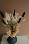 Trockenblumenstrauß „Black & White“ | Verschiedene Größen Vasenglück