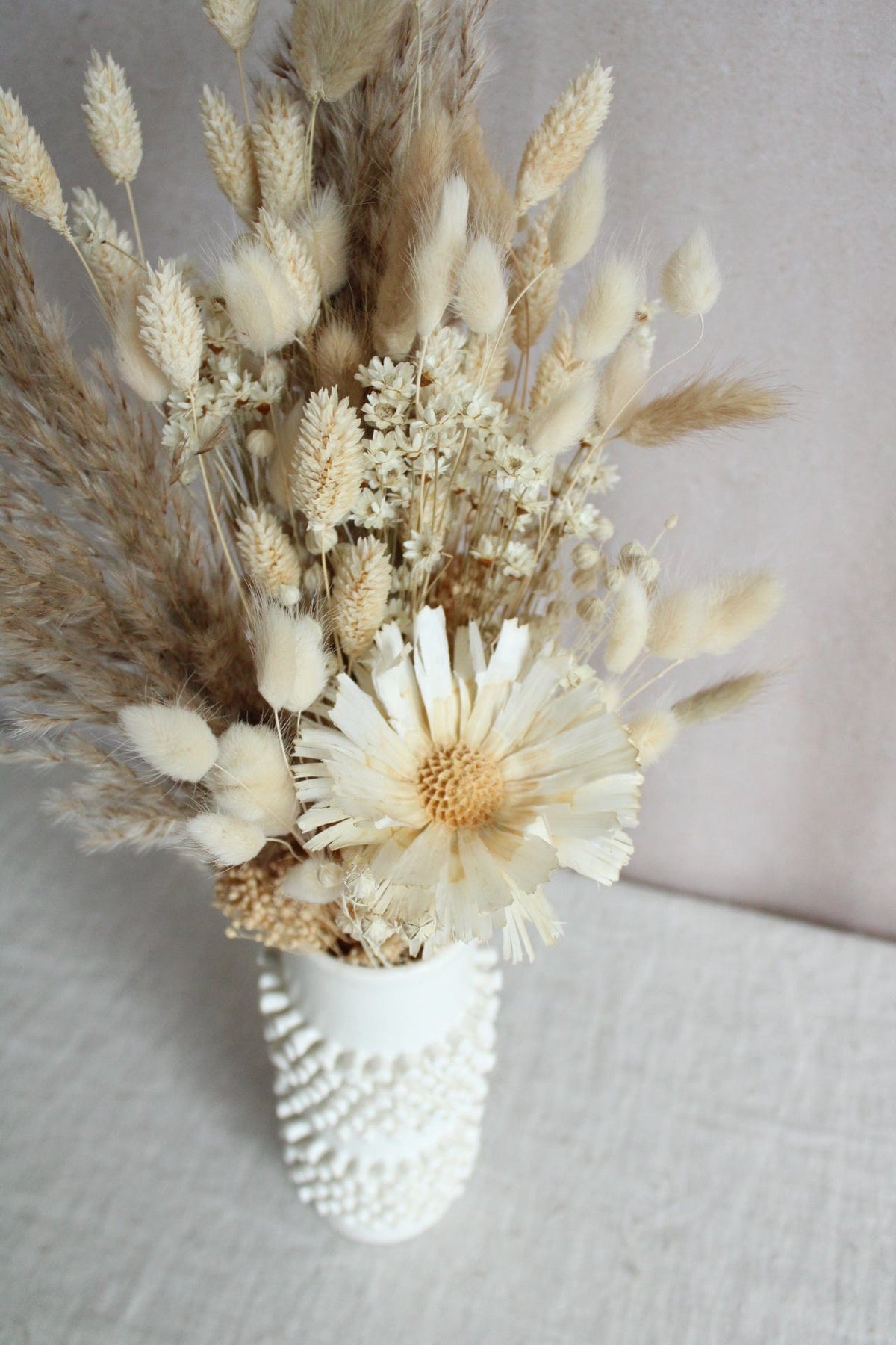 Trockenblumenstrauß Creme Pampasgras 50cm