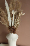 Trockenblumenstrauß mit Kunstblume „Golden Boho“ Vasenglück