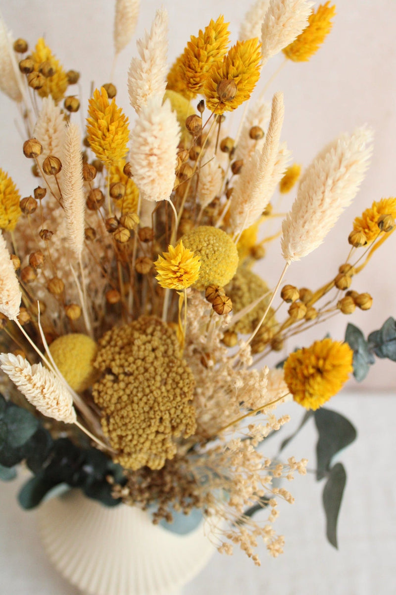 Trockenblumenstrauß „Sunny Greetings“ Vasenglück