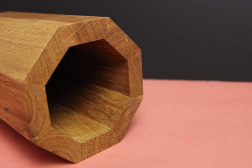 Holzvase "Ecki" | Verschiedene Farben | Eiche Christian Ohlendorf Design Studio