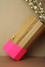 Holzvase "Ecki" | Verschiedene Farben | Eiche Christian Ohlendorf Design Studio