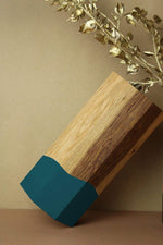 Holzvase "Ecki" | Verschiedene Farben | Eiche Christian Ohlendorf Design Studio