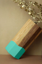 Holzvase "Ecki" | Verschiedene Farben | Eiche Christian Ohlendorf Design Studio