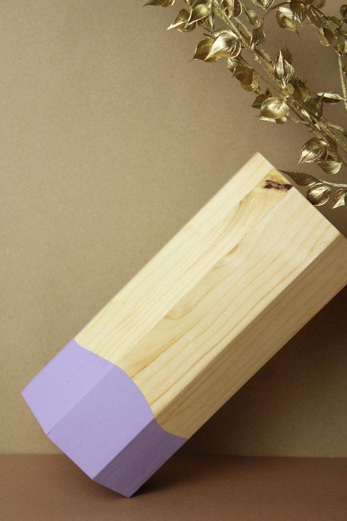 Holzvase "Ecki" | Verschiedene Farben | Fichte Christian Ohlendorf Design Studio