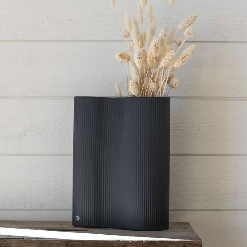 Vase | Bunn | Dunkelgrau | B-Ware Storefactory