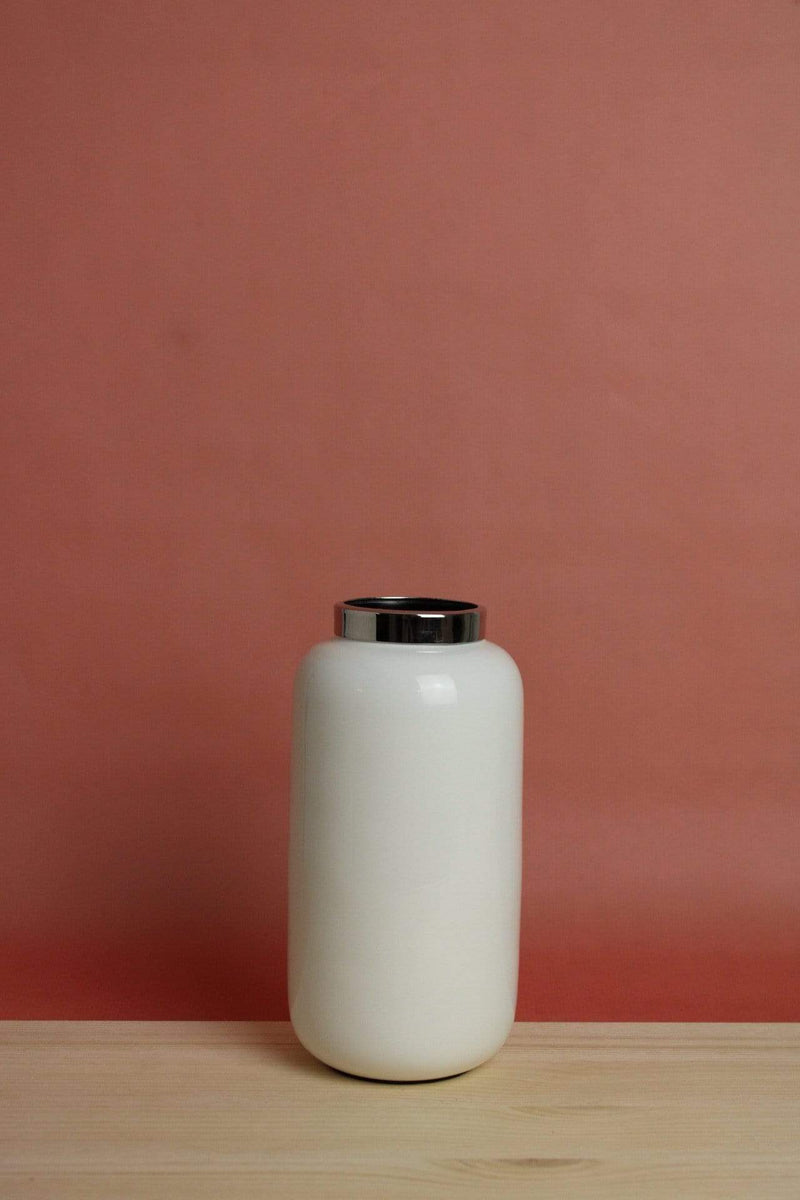 Vase | Saigon "XS" | Weiß/Silber GIFTCOMPANY