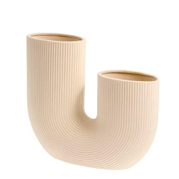 Vase | Stråvalla | Beige Storefactory