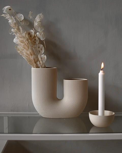 Vase | Stråvalla | Beige Storefactory